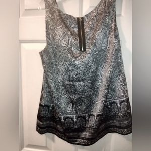 Dana Buchman Paisley Sleeveless Blouse, Medium